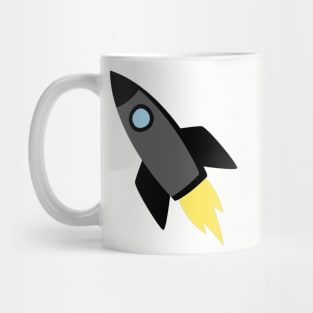 Rocket ship space pattern Mug